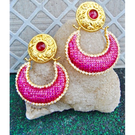 Real Look Ruby Earrings